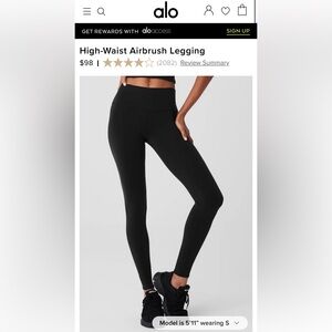 High-waist airbrush legging